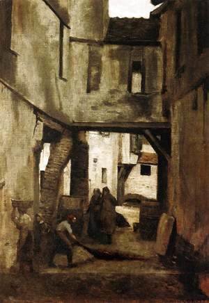 Jean-Baptiste-Camille Corot - The Tanneries of Mantes