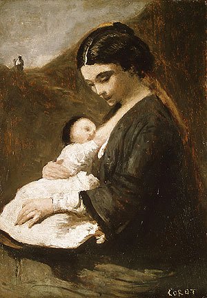 Jean-Baptiste-Camille Corot - Mother and Child