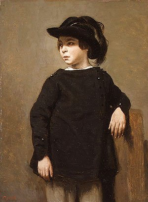 Jean-Baptiste-Camille Corot - Portrait of a Child ca 1835