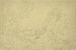 Landscape With Farmhouse And Figures