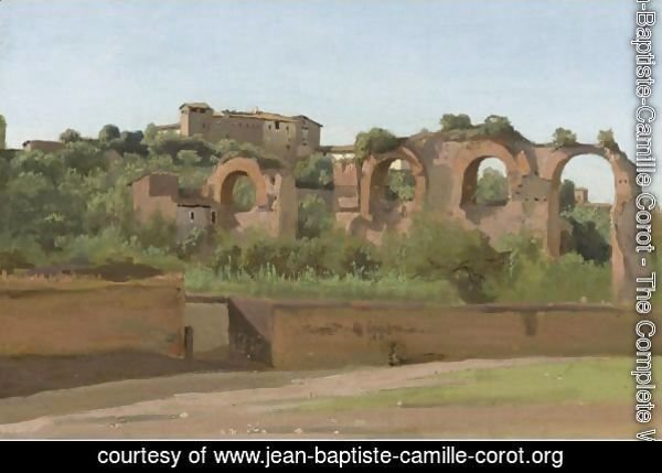 View Of The Ruins Of The Claudian Aqueduct, Rome, Near San Giovanni In Laterano And The Villa Wolkonsky