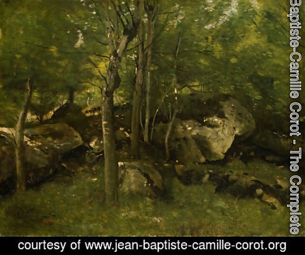 Jean-Baptiste-Camille Corot - In the Forest of Fontainebleau