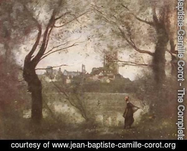 Jean-Baptiste-Camille Corot - Mantes Cathedral