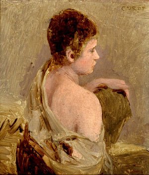 Young Man with Naked Shoulder