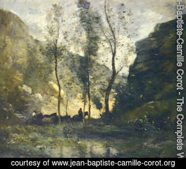 Jean-Baptiste-Camille Corot - The Smugglers