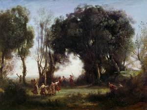 Jean-Baptiste-Camille Corot - Morning, the Dance of the Nymphs