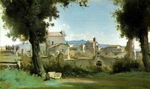 Jean-Baptiste-Camille Corot - View from the Farnese gardens, Rome