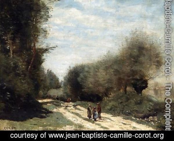 Jean-Baptiste-Camille Corot - Crecy-en-Brie - Road in the Country