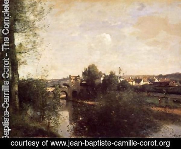 Jean-Baptiste-Camille Corot - Old Bridge at Limay, on the Seine