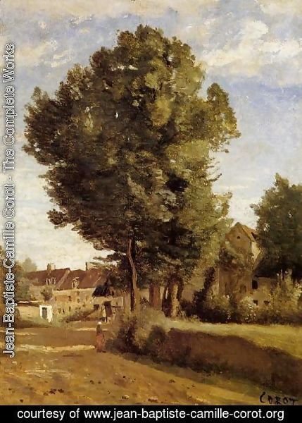 Jean-Baptiste-Camille Corot - A Village near Beauvais