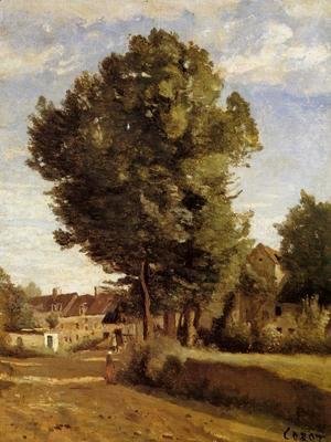 Jean-Baptiste-Camille Corot - A Village near Beauvais
