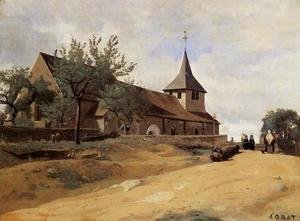 Jean-Baptiste-Camille Corot - The Church at Lormes