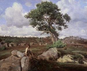 Jean-Baptiste-Camille Corot - Fontainebleau, 'The Raging One'