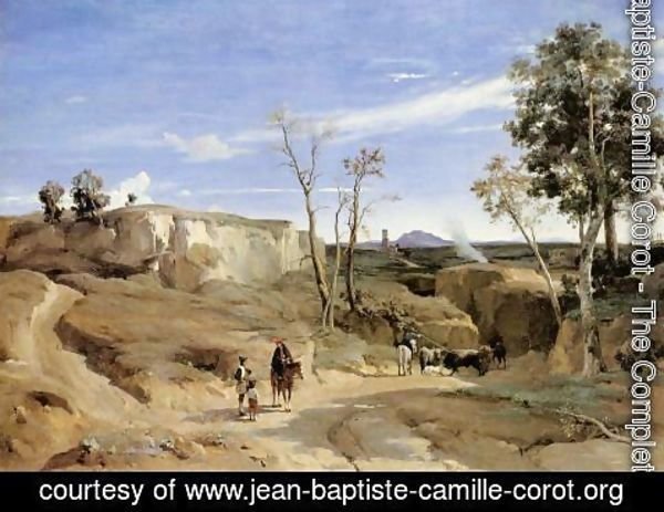 Jean-Baptiste-Camille Corot - La Cervara, the Roman Countryside