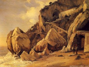 Jean-Baptiste-Camille Corot - Rocks in Amalfi
