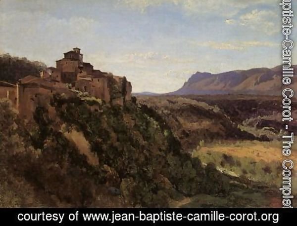 Jean-Baptiste-Camille Corot - Papigno - Buildings Overlooking the Valley