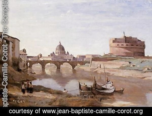 Jean-Baptiste-Camille Corot - Rome - Castle Sant'Angelo