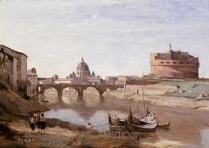 Jean-Baptiste-Camille Corot - Rome - Castle Sant'Angelo