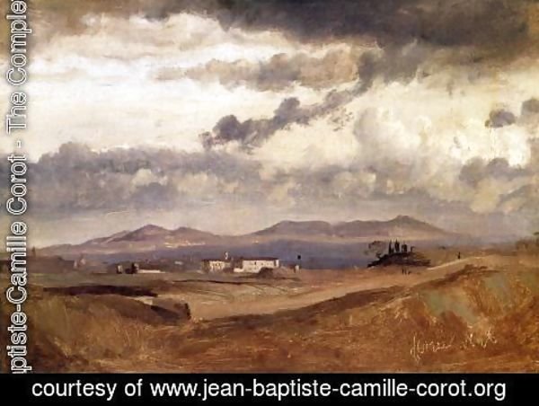 Jean-Baptiste-Camille Corot - View of the Roman Campagna