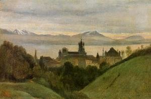 Jean-Baptiste-Camille Corot - Between Lake Geneva and the Alps
