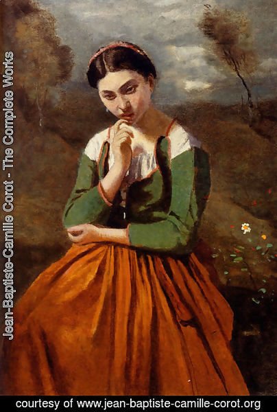 Jean-Baptiste-Camille Corot - La Meditation