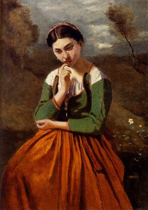 Jean-Baptiste-Camille Corot - La Meditation