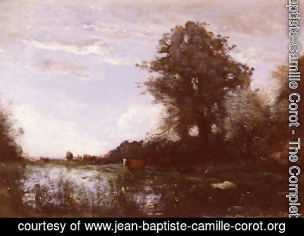 Jean-Baptiste-Camille Corot - Marais De Cuicy, Pres Douai (Cuicy Marsh, near Douai)