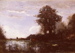 Jean-Baptiste-Camille Corot - Marais De Cuicy, Pres Douai (Cuicy Marsh, near Douai)