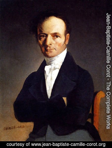 Jean-Baptiste-Camille Corot - Portrait Of A Man