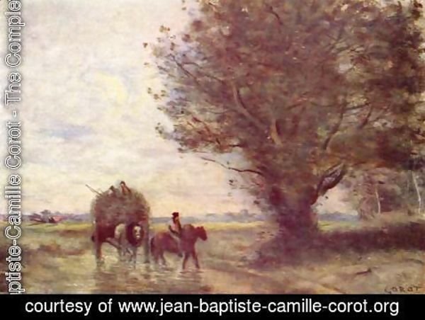 Jean-Baptiste-Camille Corot - The Haycart, c. 1860