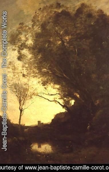 Jean-Baptiste-Camille Corot - The Evening