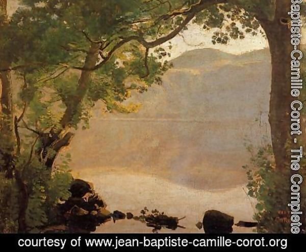 Jean-Baptiste-Camille Corot - Lake Nemi, 1843