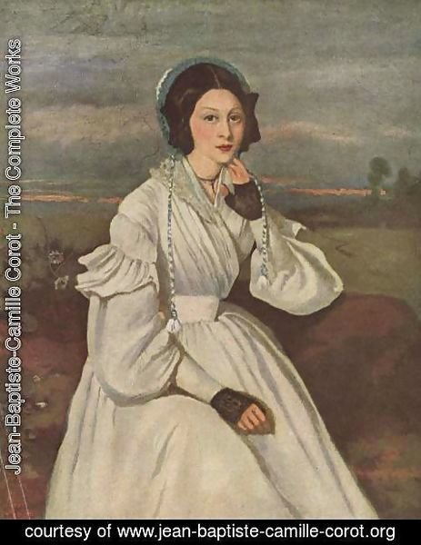 Jean-Baptiste-Camille Corot - Portrait of Louise Claire Sennegon, future Madame Charmois, 1837