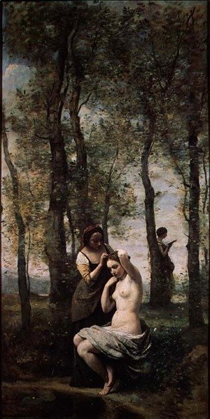 Jean-Baptiste-Camille Corot - Young woman at her toilet