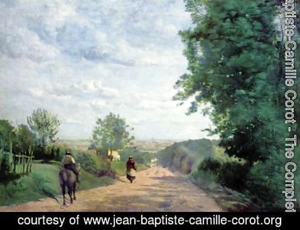Jean-Baptiste-Camille Corot - The Road to Sevres, 1858-59