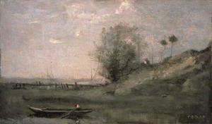 Jean-Baptiste-Camille Corot - Breakwater, Normandy