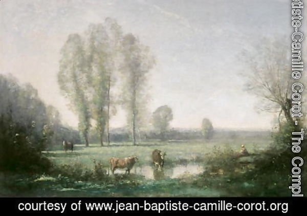 Jean-Baptiste-Camille Corot - Morning mist, 1860