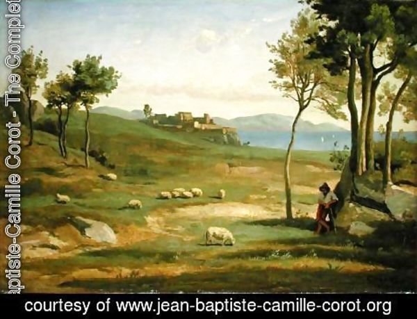 Jean-Baptiste-Camille Corot - Italian Landscape, 1838