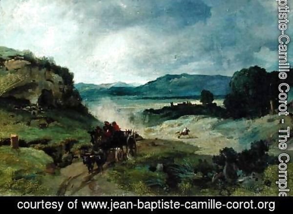 Jean-Baptiste-Camille Corot - Roman Landscape, 1827