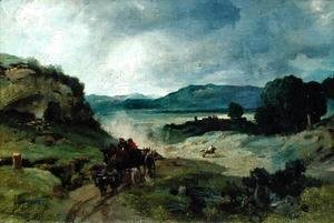 Jean-Baptiste-Camille Corot - Roman Landscape, 1827