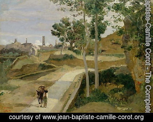 Jean-Baptiste-Camille Corot - Road from Volterra