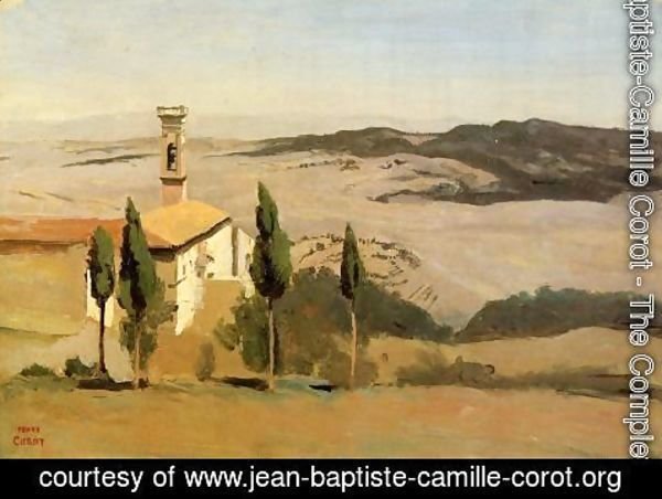 Jean-Baptiste-Camille Corot - Venice - View of Campo della Carita looking towards the Dome of the Salute, 1834
