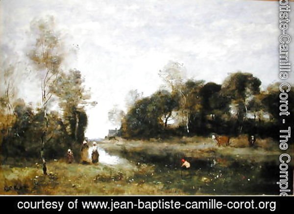 Jean-Baptiste-Camille Corot - Souvenir of the Bresle at Incheville