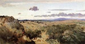 Jean-Baptiste-Camille Corot - Mountain Landscape, c.1855-60