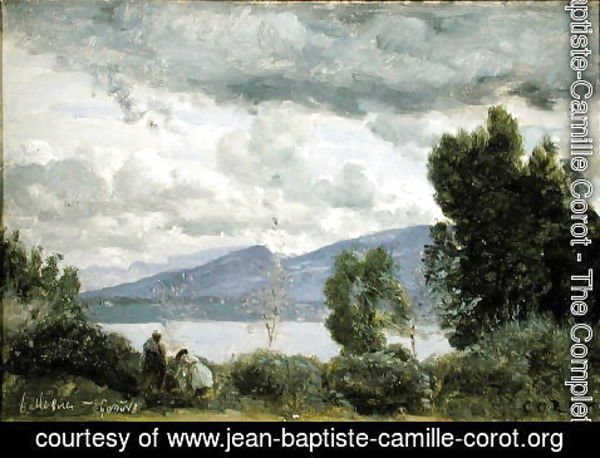 Jean-Baptiste-Camille Corot - View of Chalet de Chenes, Bellvue, Geneva, 1857