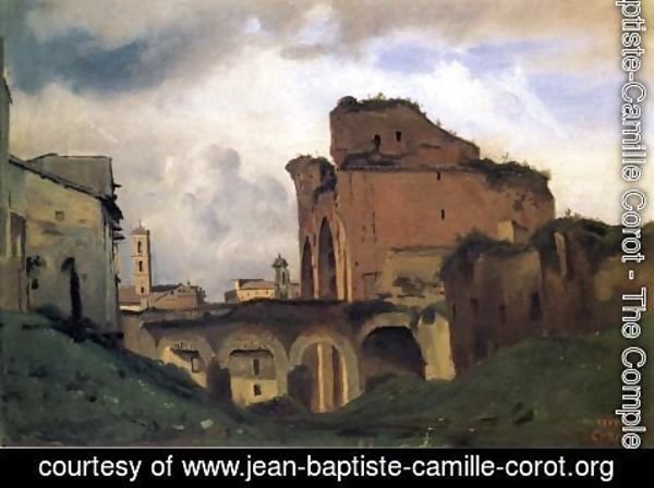 Jean-Baptiste-Camille Corot - Basilica of Constantine, c.1826-27