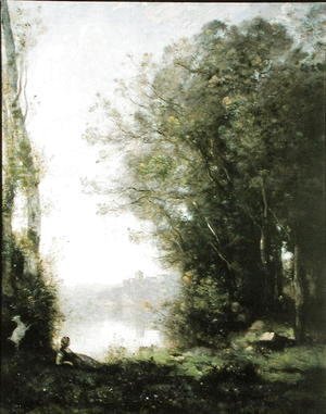 Jean-Baptiste-Camille Corot - The Goatherd beside the Water