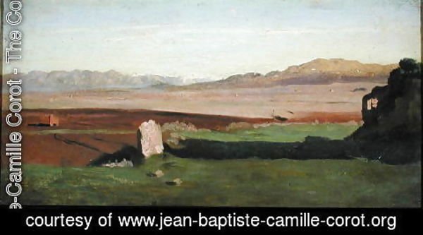 Jean-Baptiste-Camille Corot - Italian Landscape, c.1826