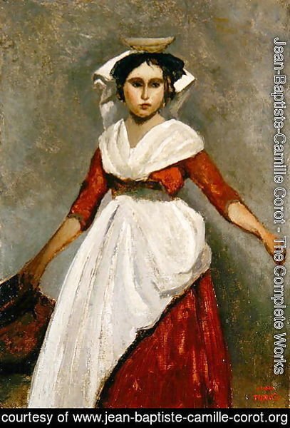 Jean-Baptiste-Camille Corot - An Italian Girl, c.1872