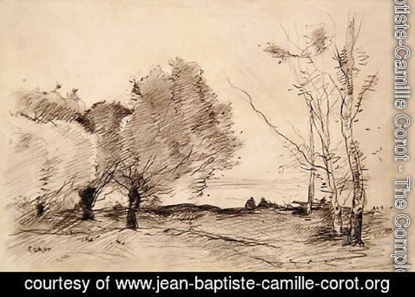 Jean-Baptiste-Camille Corot - Landscape, 1860-68